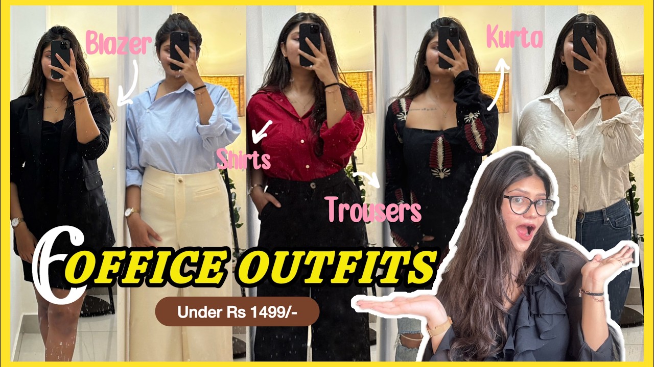 Affordable Office outfit ideas  | Office wear for women l Khushi Asodariya