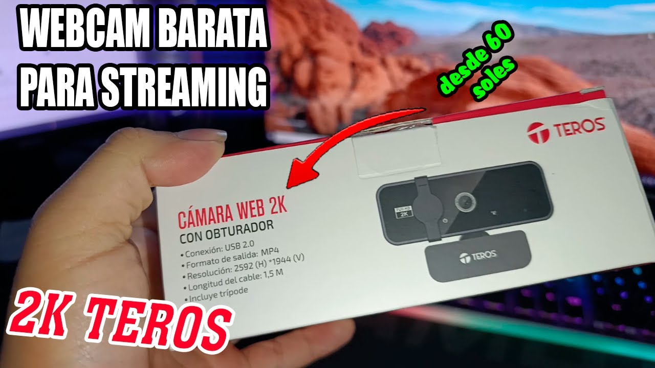 La Mejor CAMARA para Streamer en 2024 || webcam teros 2k unboxing