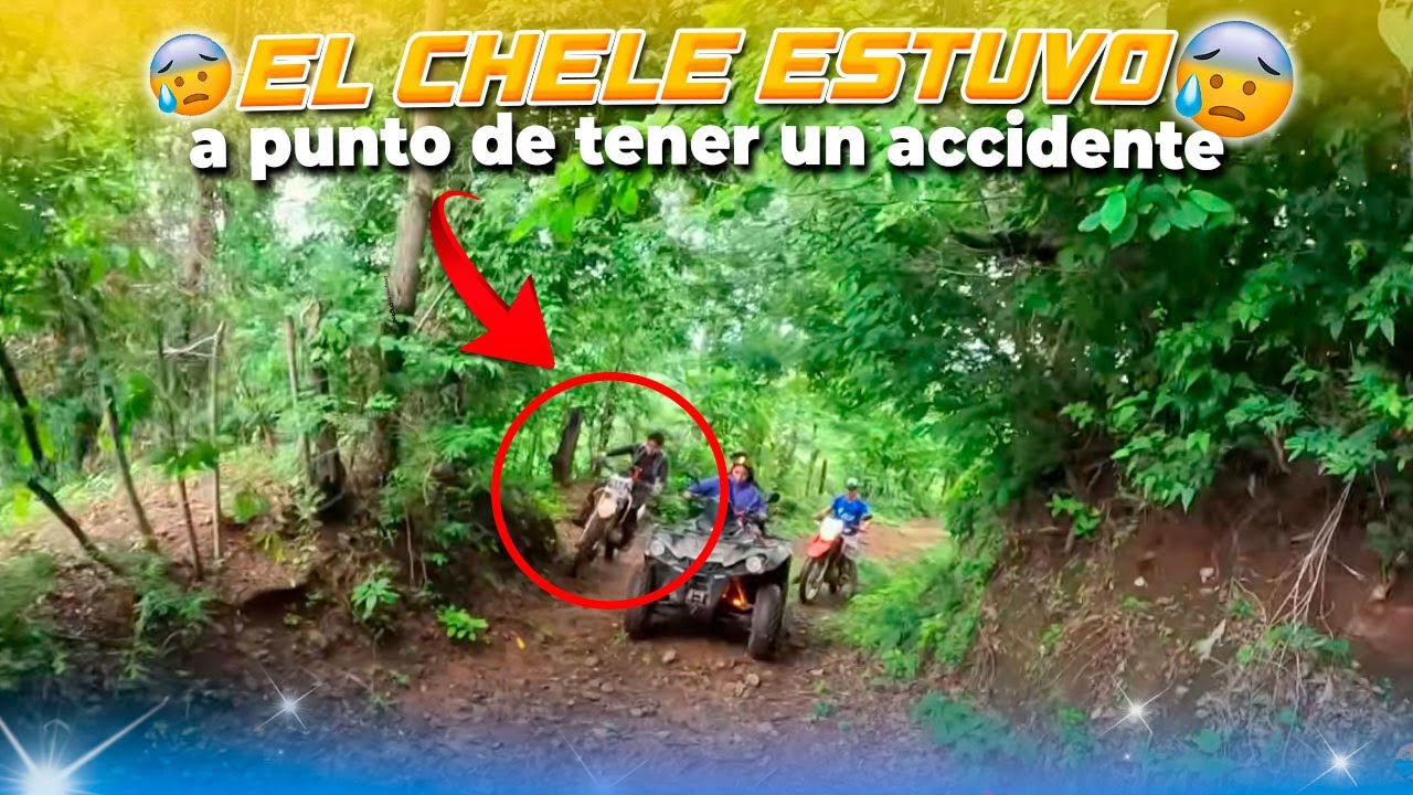 DE LA QUE SE SALVO EL CHELE... quiera rebasar a WENDY y por poco tiene un accidente con la moto