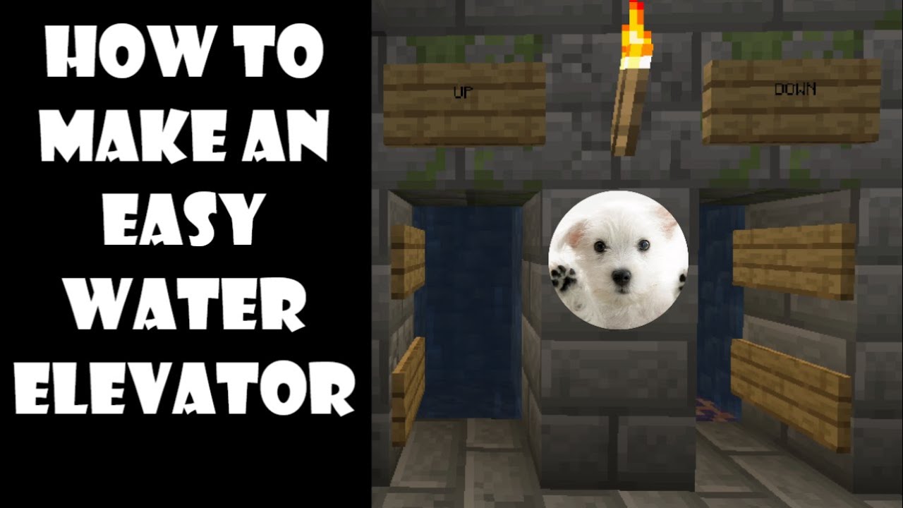 How to make a water elevator in minecraft 1.20