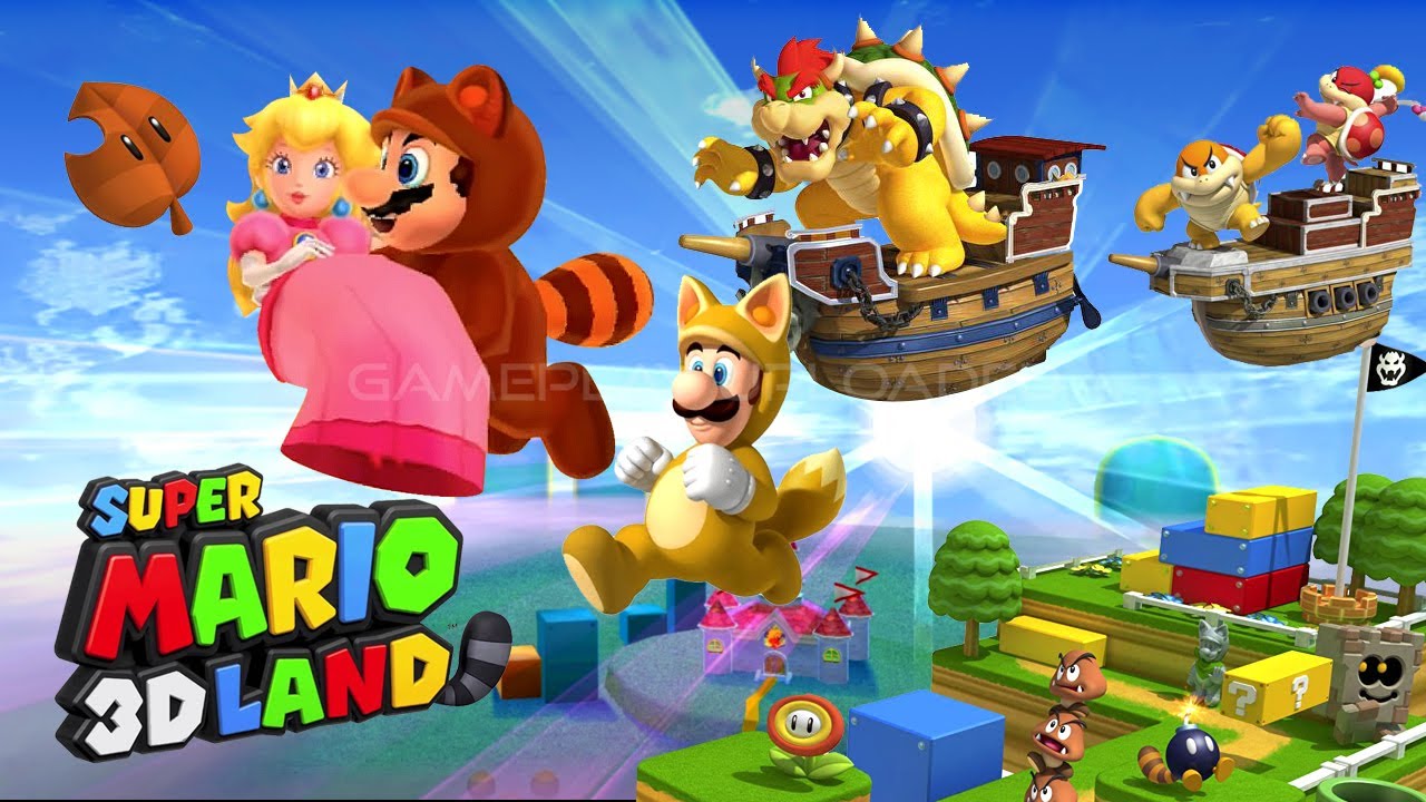 Super Mario 3D Land (2011) Nintendo 3DS - Any% Plus Luigi Rescue Mission Speedrun  [TAS]