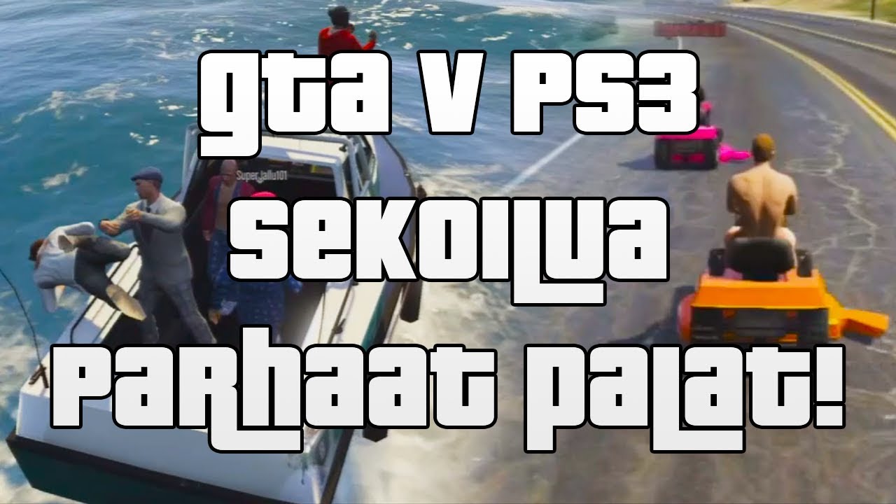 PELIN PAHIMMAT HAJOAMISET! - GTA V PS3 Sekoilua