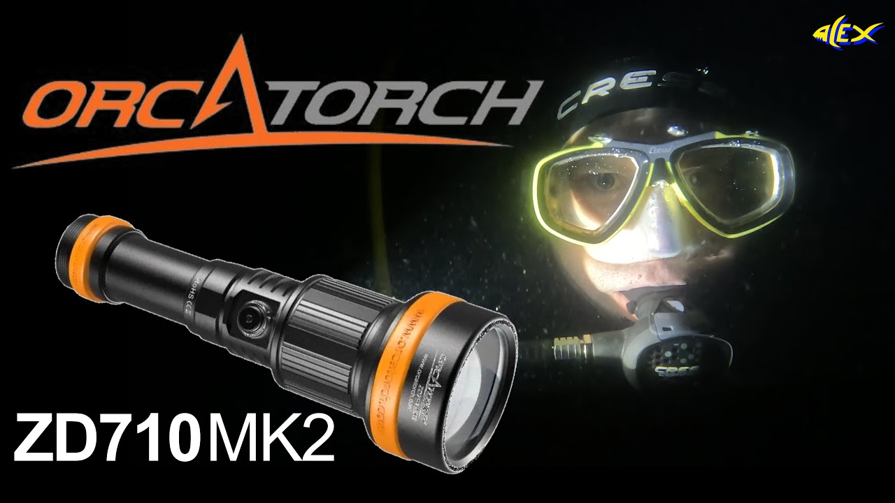 🔴 ORCATORCH ZD710 MK2 im Test | Zoombare Tauchlampe | Unboxing, Bedienung & Unterwasser-Test