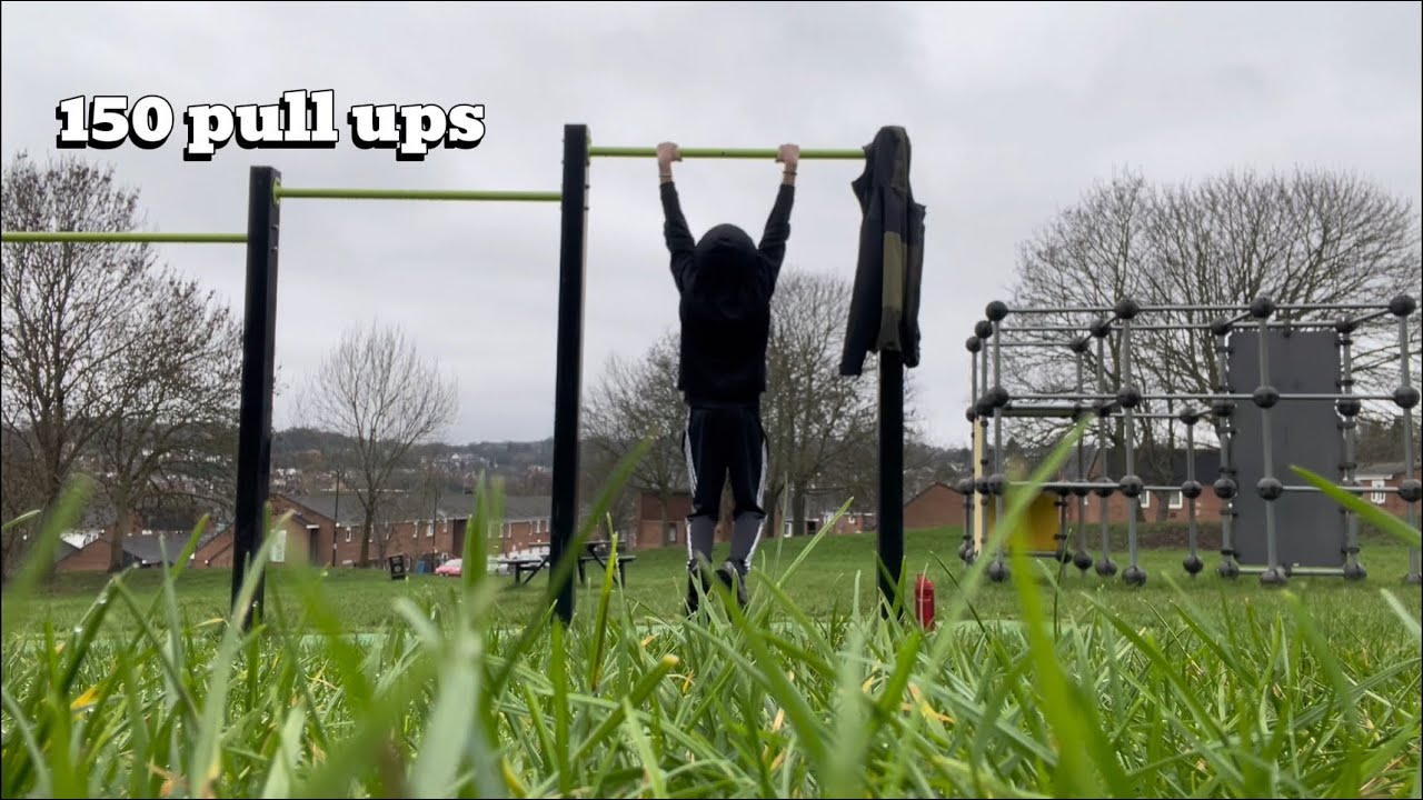 8am.. 150 pull ups