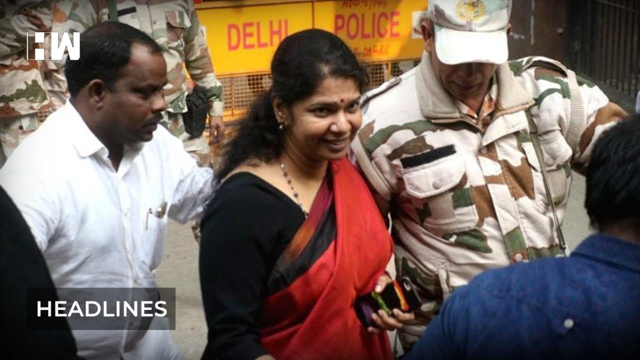 Headlines: IT officials raids DMK's Kanimozhi's residence