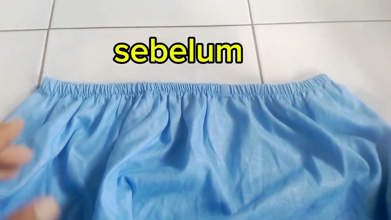 Ilmu baru cara memperbaiki karet rok pinggang mukena yang melar rusak dan kendur