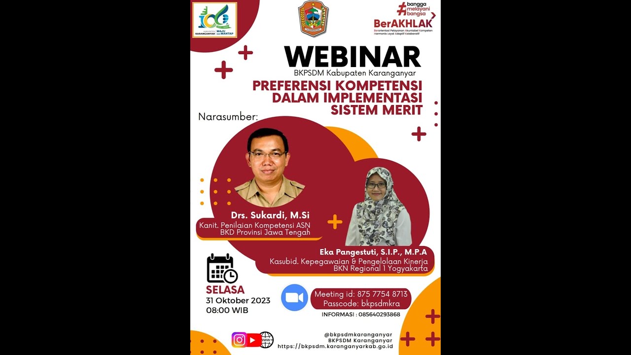 WEBINAR PREFERENSI KOMPETENSI DALAM IMPLEMENTASI SISTEM MERIT