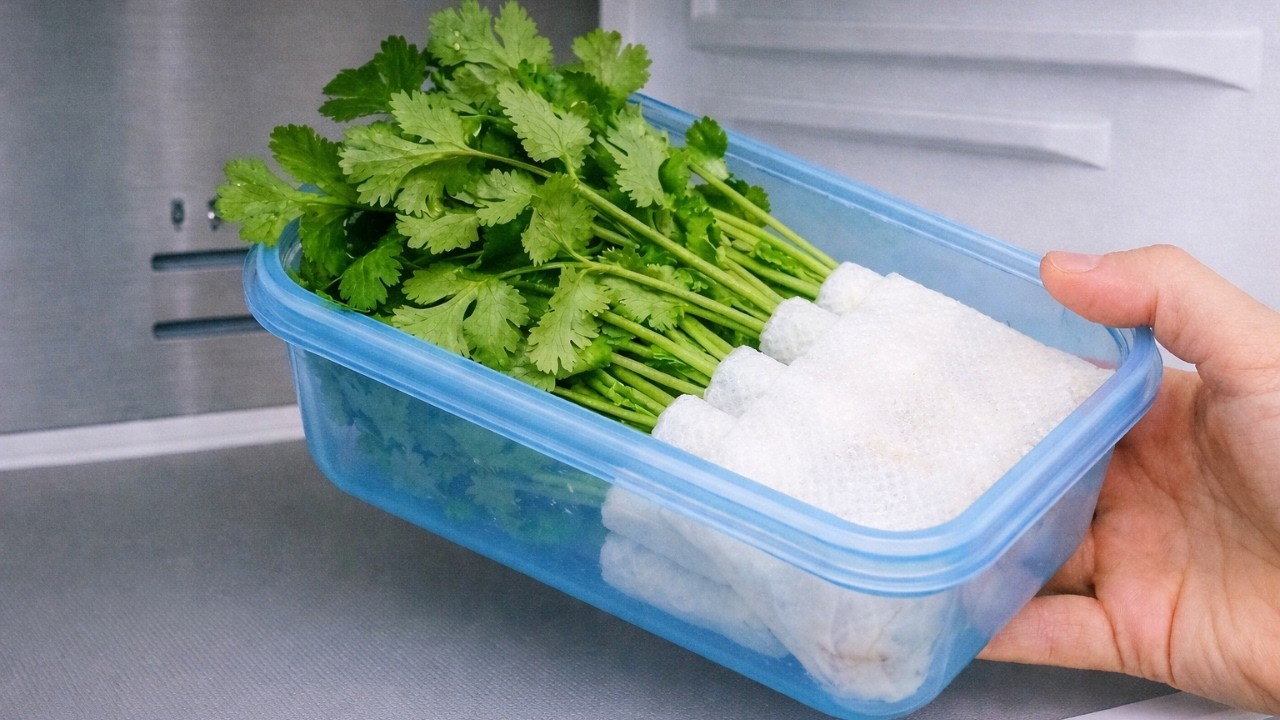Store Fresh Cilantro for 12 Months in Just  Easy Steps!