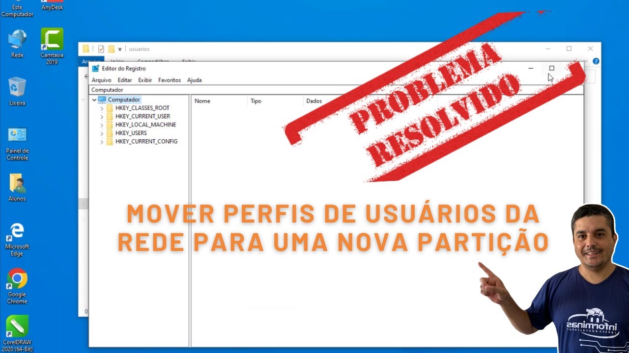 Como Mover Perfis de Novos Usuários da Rede para uma outra Partição
