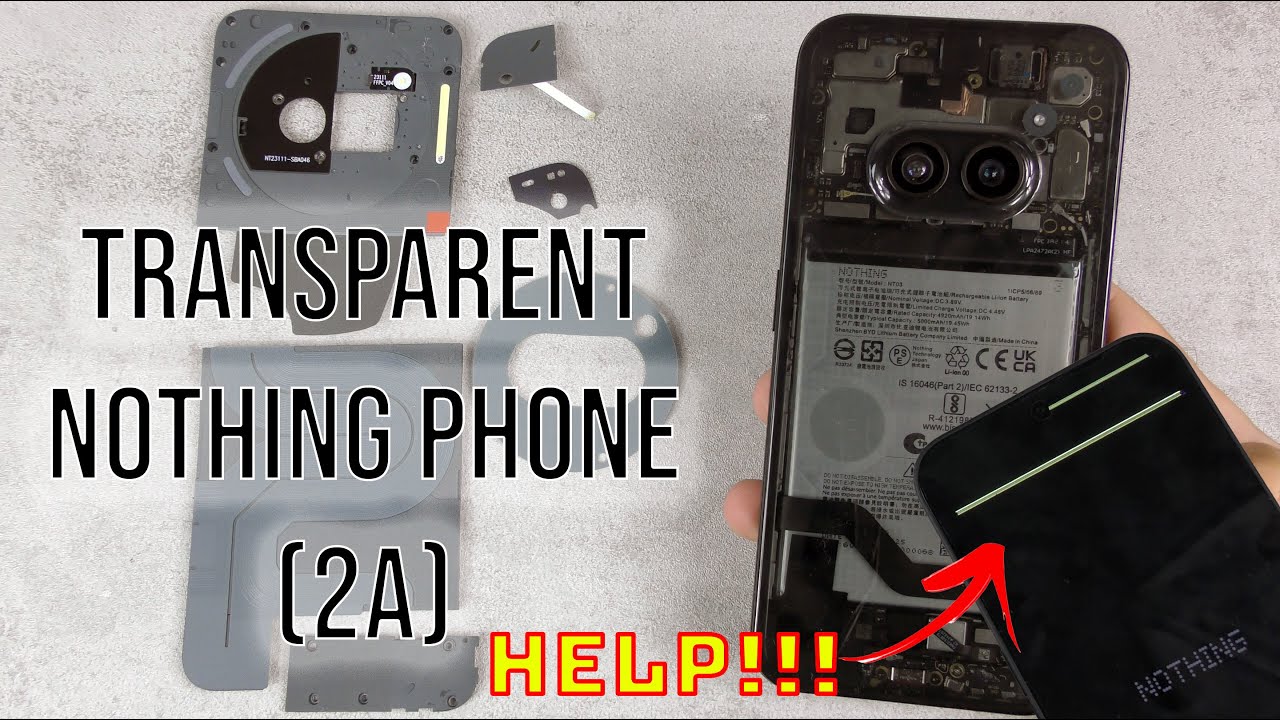 Мой телефон Nothing Phone (2a) теперь получил прозрачную заднюю панель после разборки версии WISH и разбитого экрана