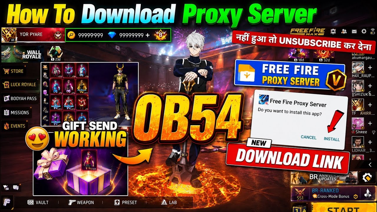 OB54 PROXY SERVER DOWNLOAD |HOW TO DOWNLOAD PROXY SERVER | LEATEST PROXY SERVER 