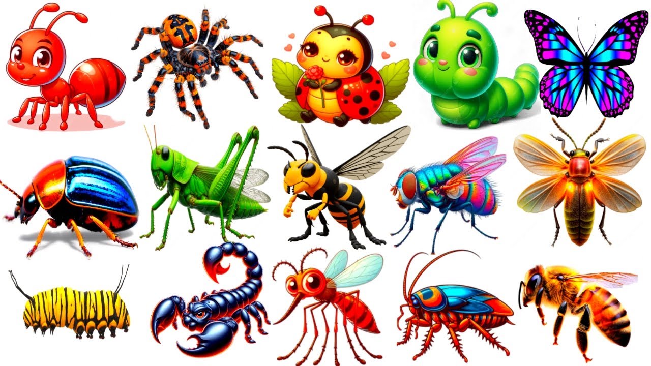 Learn insects name |বিভিন্ন কীটপতঙ্গের নাম বাংলা এবং ইংরেজিতে| Learn insects name for kids |kids vid