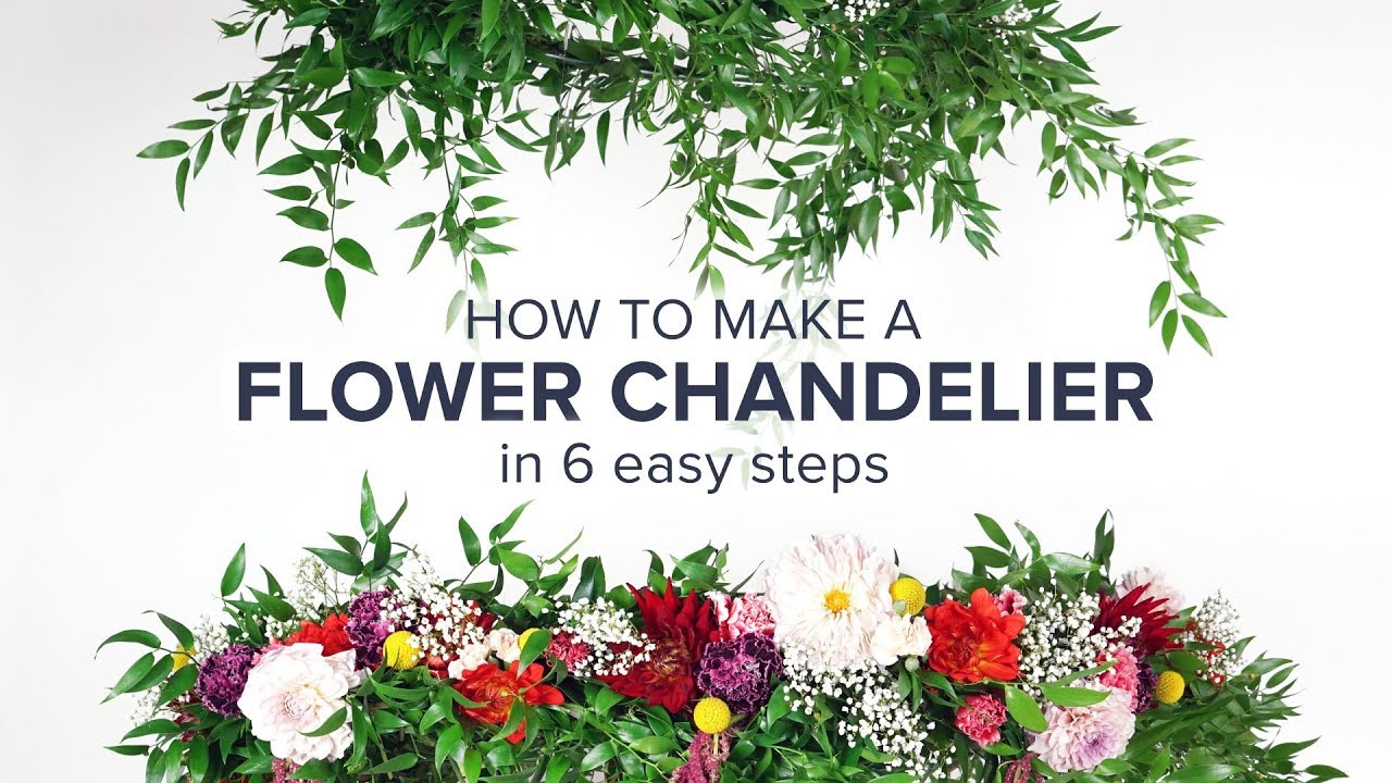 Flower Chandelier DIY for Your Next Party