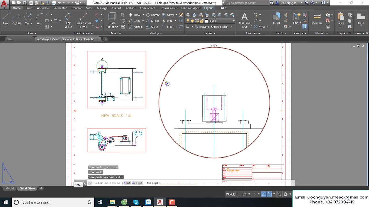 AutoCAD Mechanical 2019 - View Detail