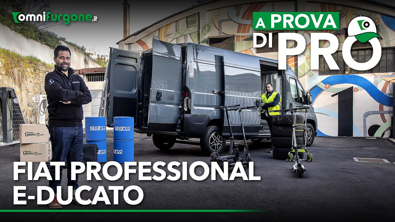 Fiat Professional E-Ducato, la PROVA AL LAVORO | Grande autonomia, prestazioni e ADAS d'alto livello