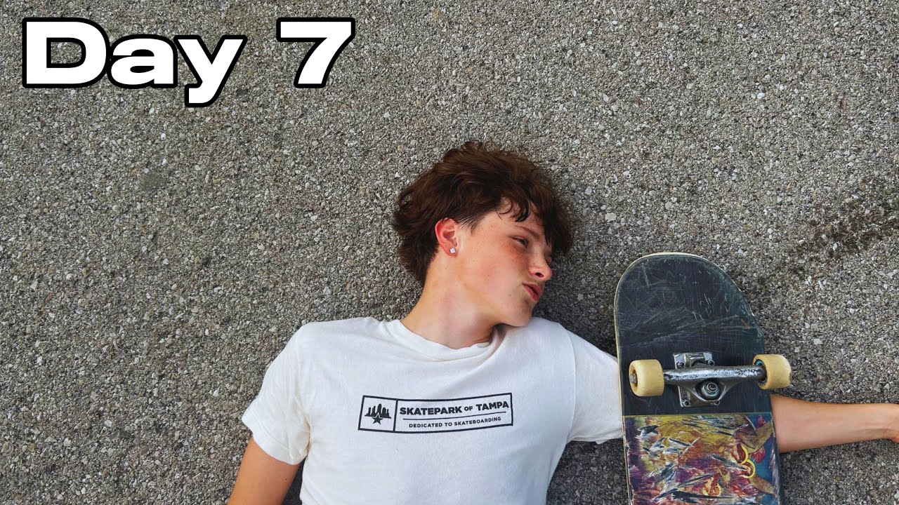 I did 100 kick flips every day for a week ￼