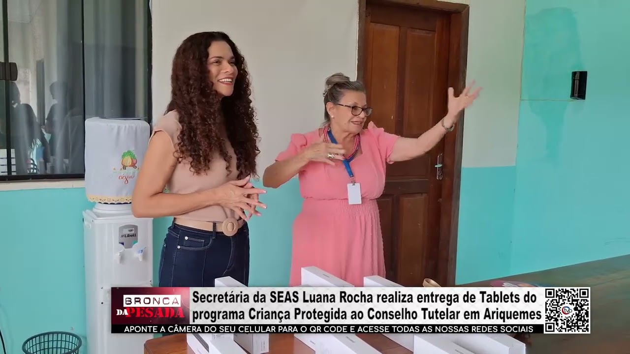 PARTE2   Secretária da SEAS Luana Rocha realiza entrega de Tablets do programa Criança Protegida