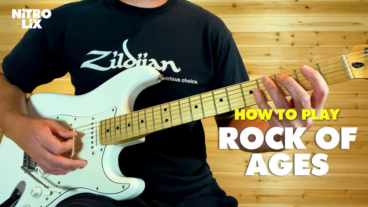 Rock Of Ages | Def Leppard | Guitar Lesson (Rhythm/Lead)