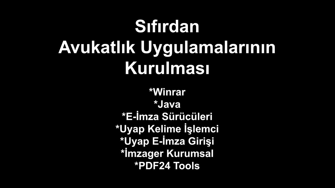 Sıfırdan Avukatlık Uygulamalarının Kurulması