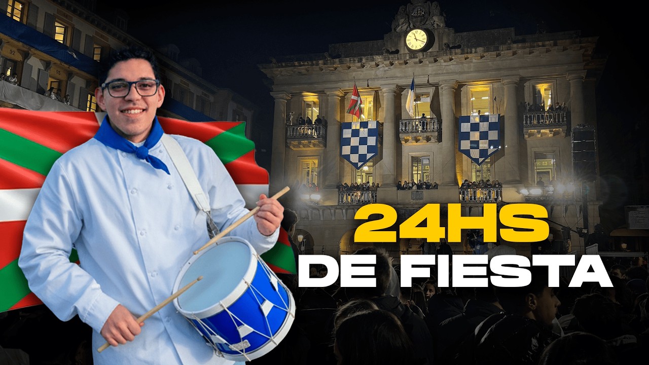 24 horas en la fiesta más intensa del País Vasco 🇪🇸 | Tamborrada 2026 San Sebastian