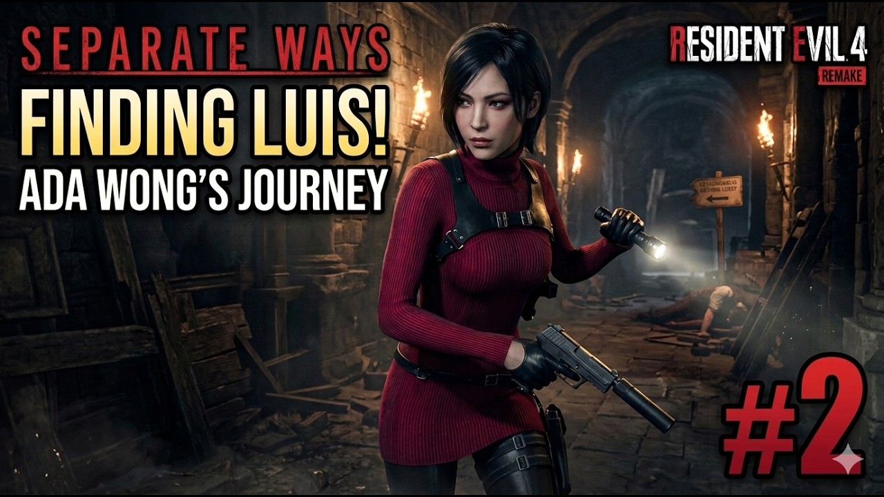 Finding Luis ! Resident Evil 4 Remake : Separate Ways  (2023) No Commentary Playthrough