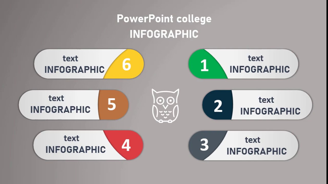 تصميم بوربوينت احترافي بتقنية انفوجرافيك (Infographic) جاهز لتحميل و تعديل