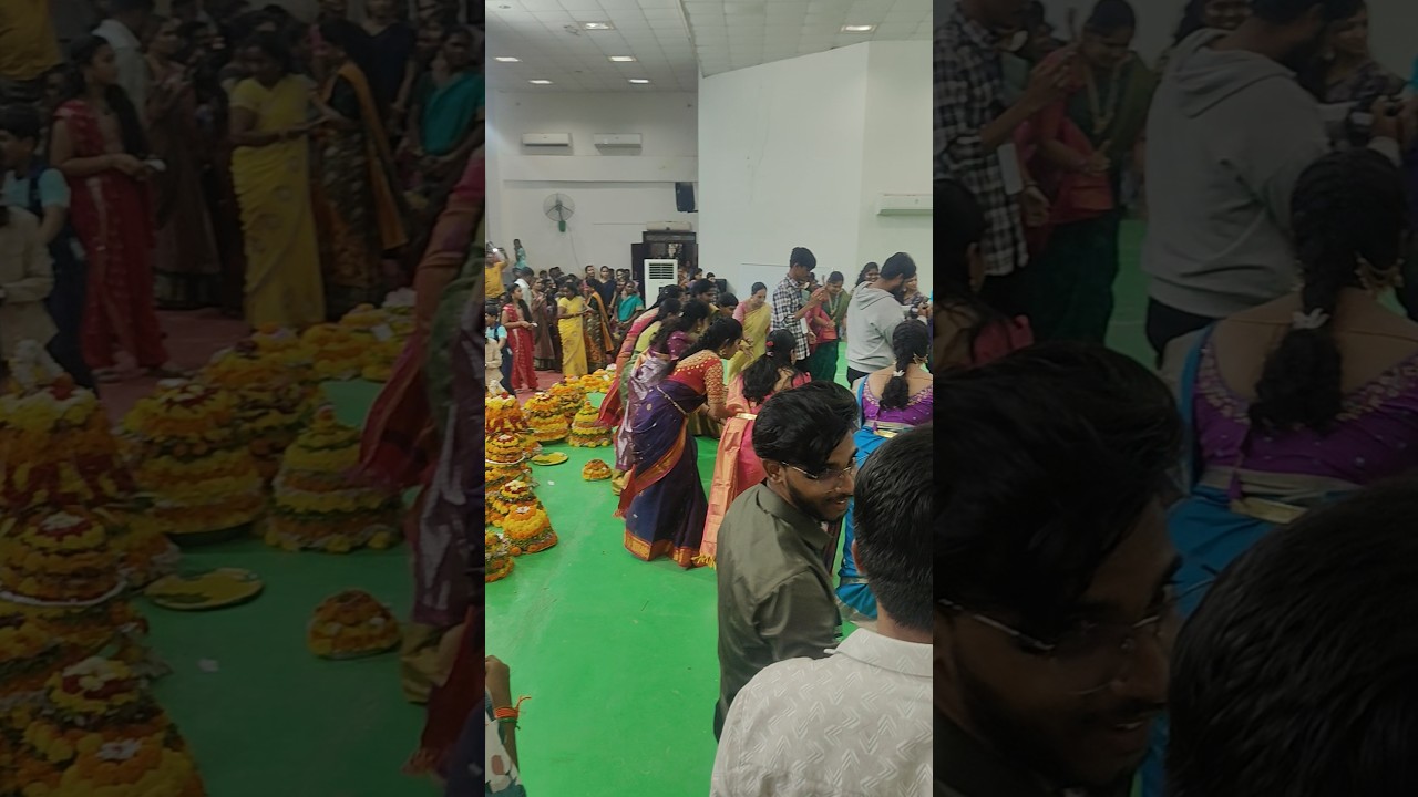 Basar RGUKT bathukamma dance today bathukamma program