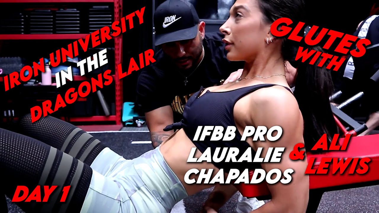 LAURALIE CHAPADOS FULL GLUTES WORKOUT W/ ALI LEWIS | THE DRAGONS LAIR | 4 WEEKS OUT