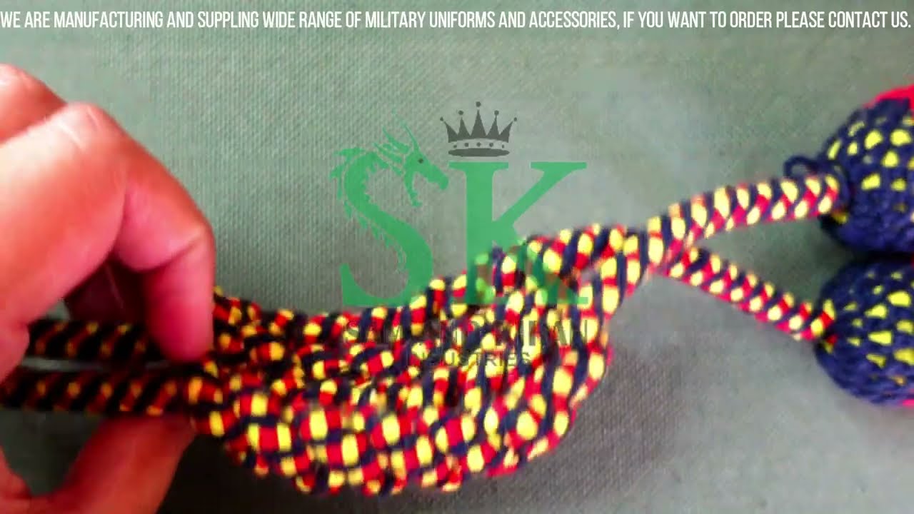 Military Pattern Bugle Cords,  RMBS And Army Bands Aiguillette Cord Breast,