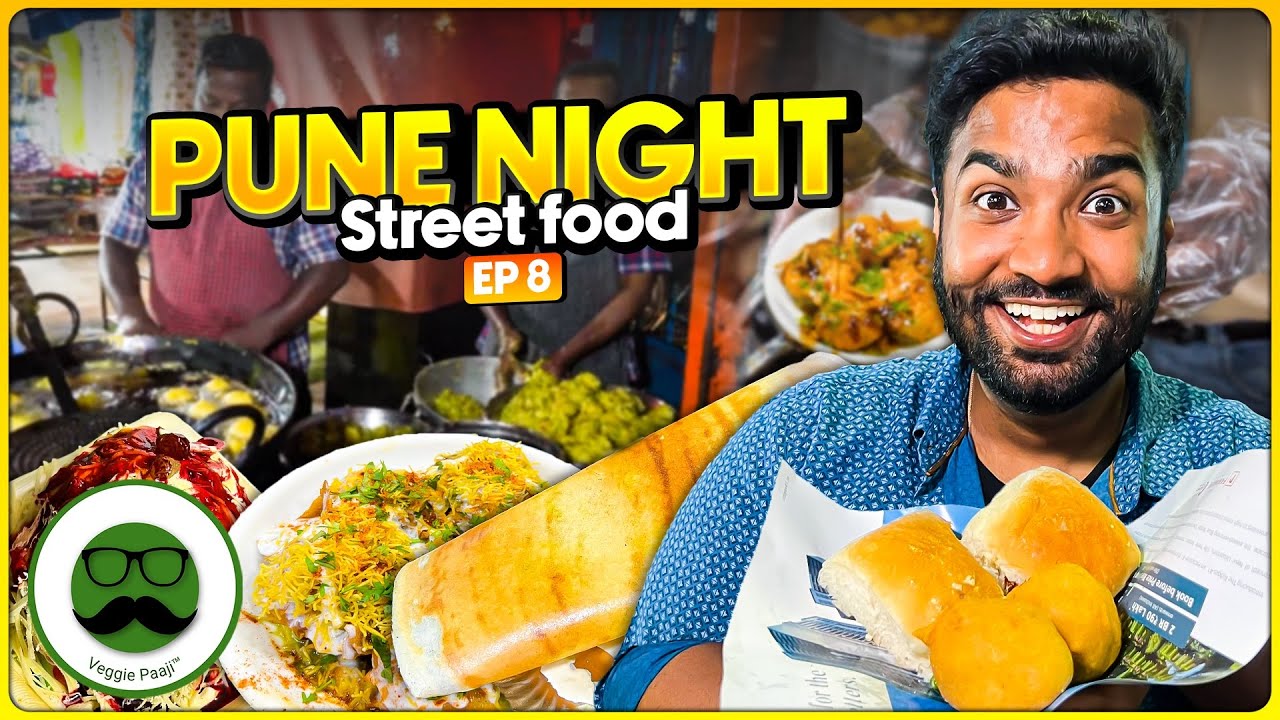 Pune Night Street Food | SPDP Chaat, Vada Pav & More | Veggie Paaji