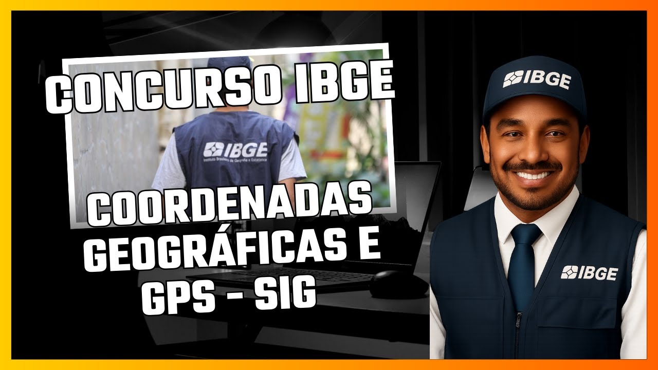 Localização no espaço: coordenadas geográficas e GPS - SIG - Concurso IBGE 2026