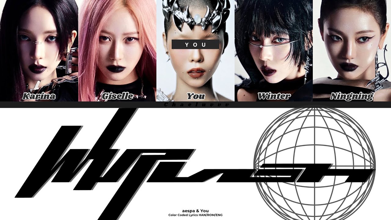 AESPA - Whiplash // You as a Member // KARAOKE // (5 Members Ver.) Color Coded Lyrics