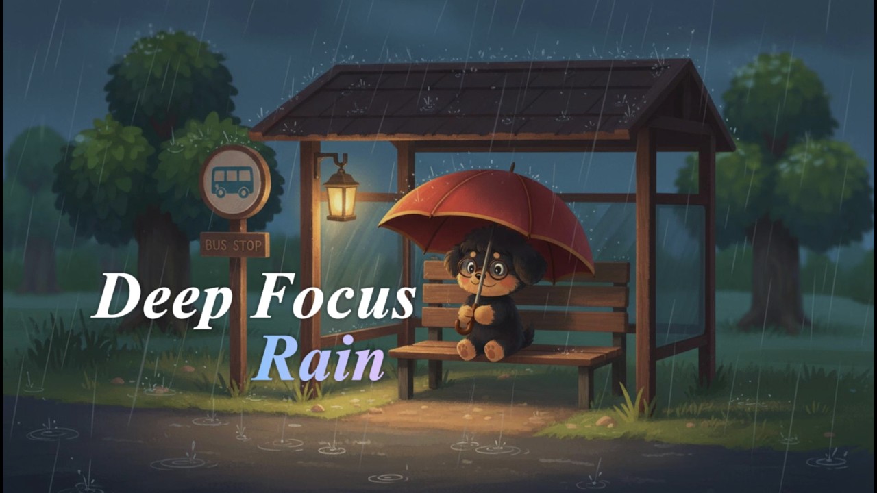 Are you waiting for someone?🌧️Rainy Day Lofi | 1 Hour Study & Relaxing Music with ASMR Ambience
