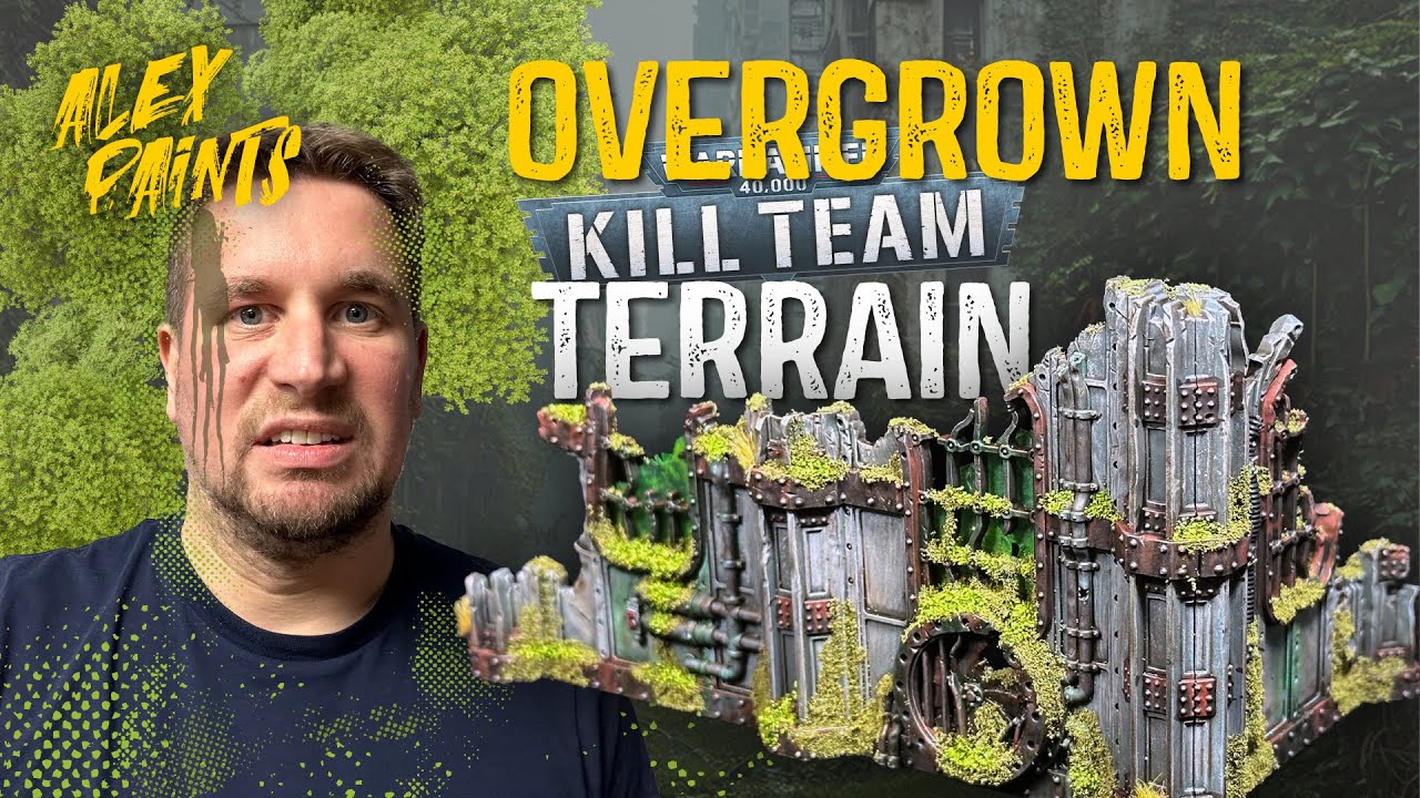 Painting Overgrown Ruined Terrain for Warhammer 40k Killteam Hivestorm