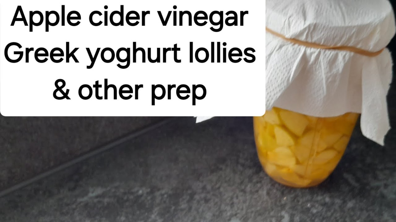 Apple Cider Vinegar, Greek yoghurt ice lollies. How to keep a lettuce longer and other prep.