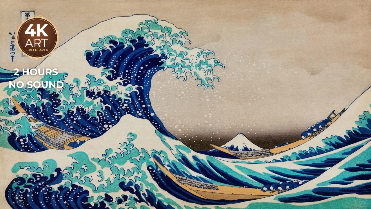 The Wave You Already Know. Almost. | 2 Hours No Sound Screensaver     --EcoArtLab