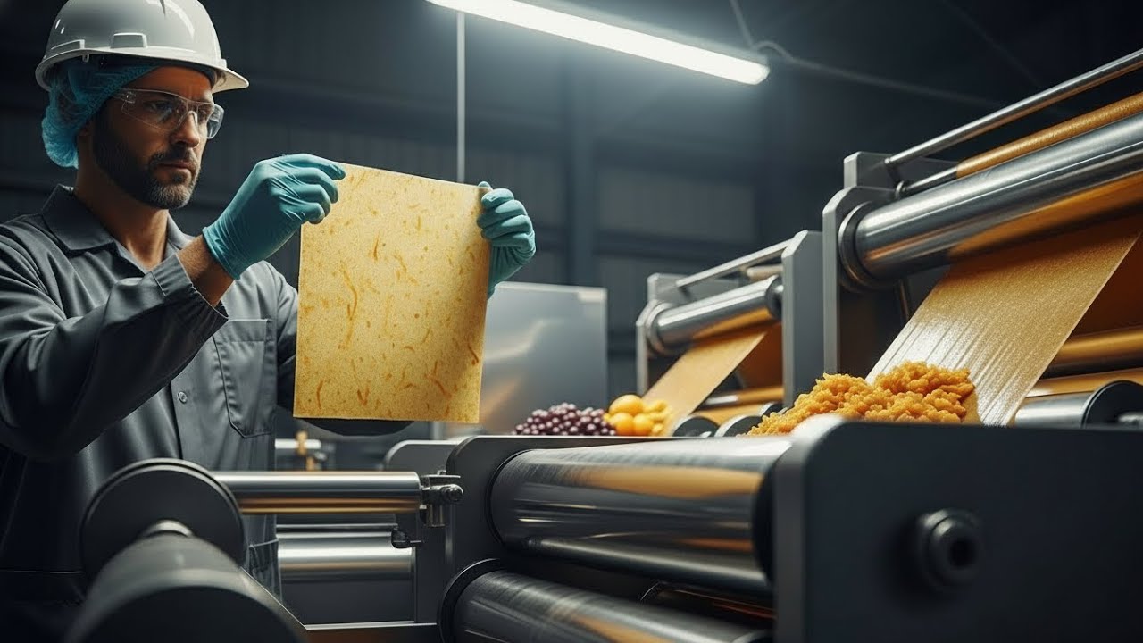 How Fruit Pulp is Turned Into Edible Film in a Modern Factory | Full Process