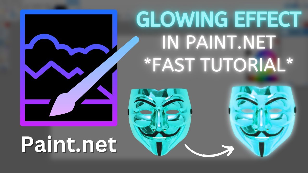 How to add glowing effect in Paint.net *FAST TUTORIAL*