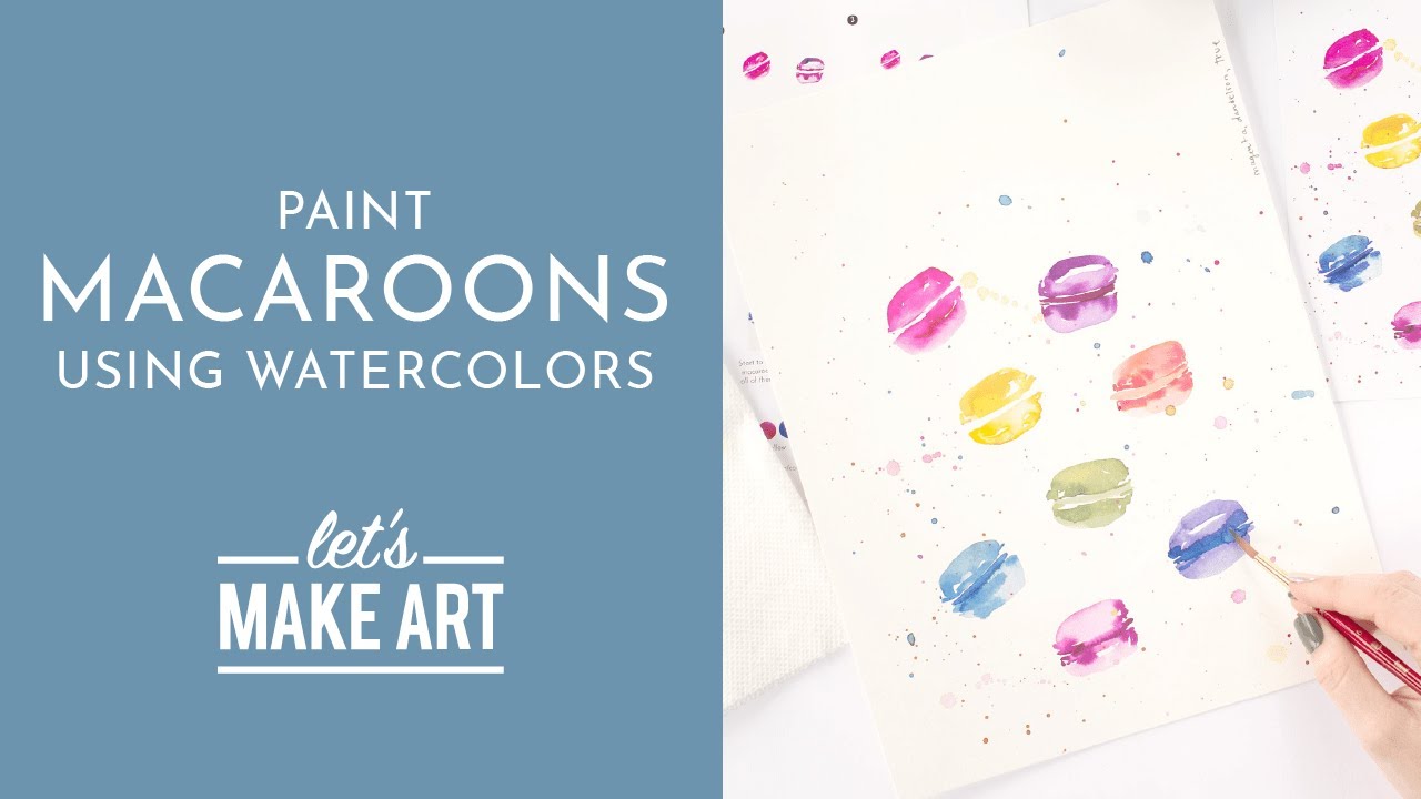 Let's Paint Macarons | Watercolor Tutorial with Sarah Cray