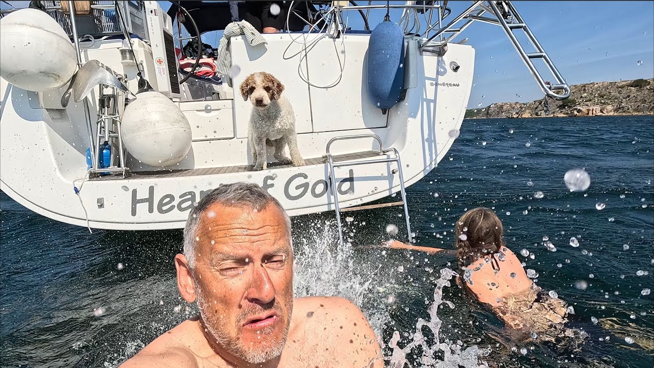 Ankring på Väderöarna, kommer vi att dragga?? - segling från Öckerö till Väderöarna