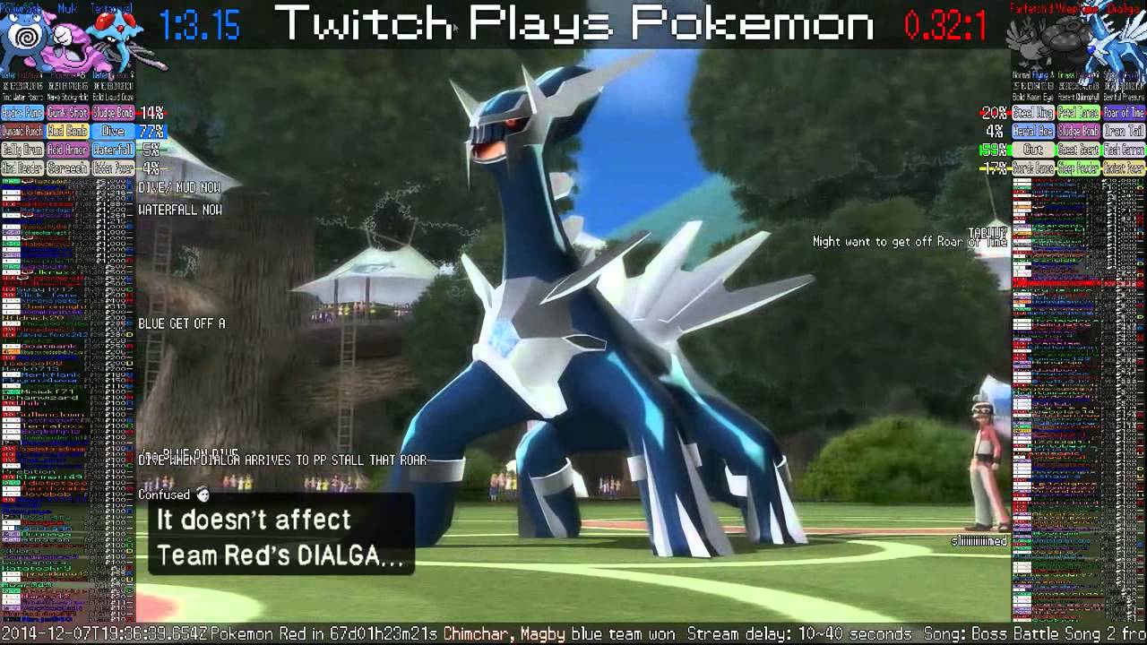 Twitch Plays Pokemon Battle Revolution: Dialga Comeback Sweep