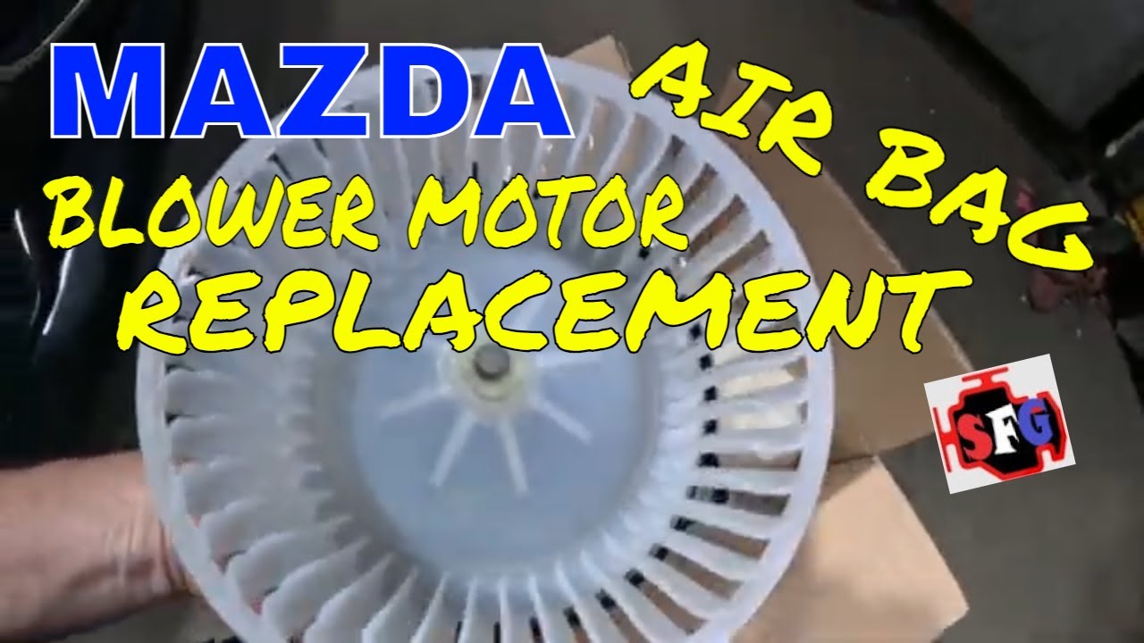 Mazda 3 Premiere blower motor removal with knee air bag.
