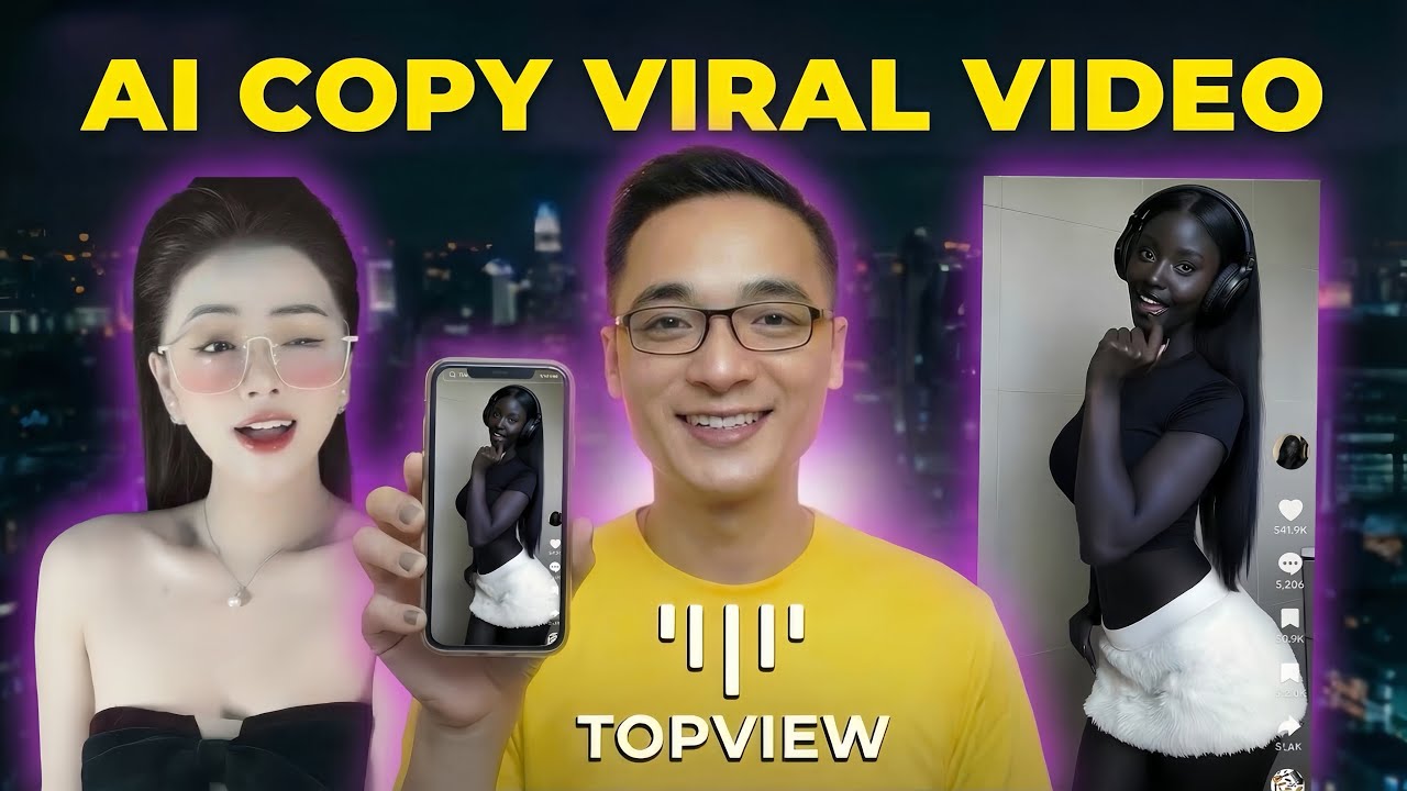 Sao chép video viral của đối thủ thành video bán hàng hàng loạt bằng AI TopView Agent