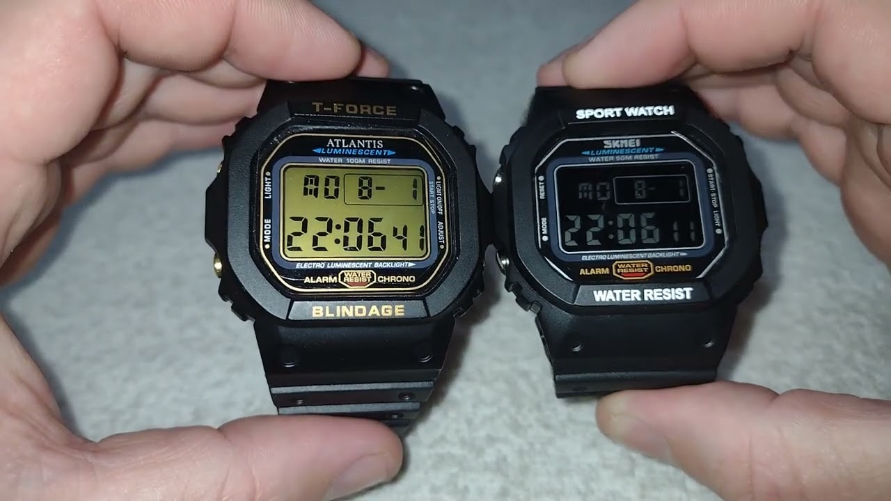 Relogio Atlântis T FORCE 7305A VS relogio skmei 1134 COMPARAÇÃO