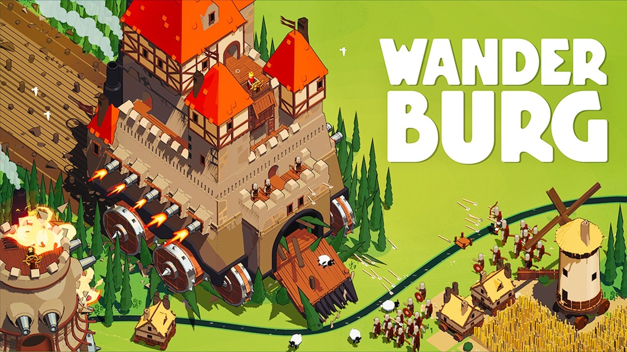 【ワンダーバーグ】動く城を最強にして敵の要塞をぶっ飛ばすローグライクアクションゲーム【Wanderburg】