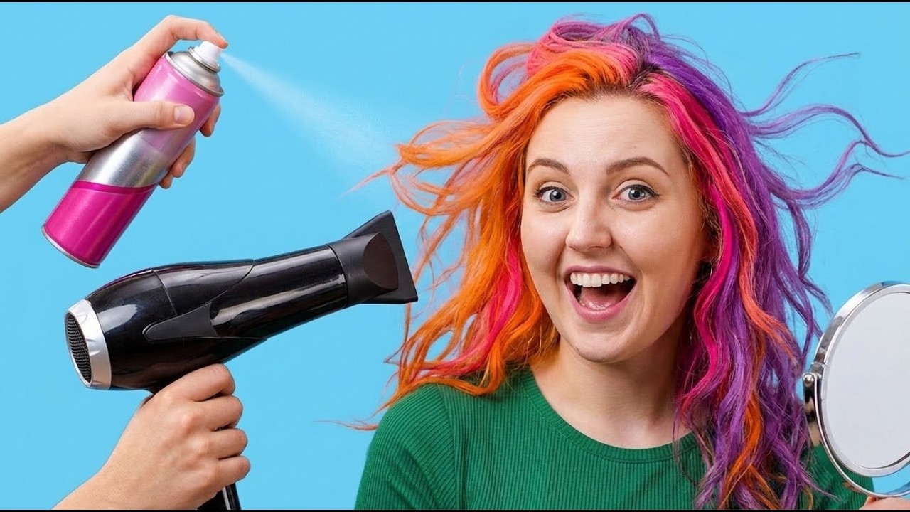 DIY-HAARTRICKS FÜR FAULE MÄDELS || Geniale Beauty-Lifehacks von 123 GO! GOLD