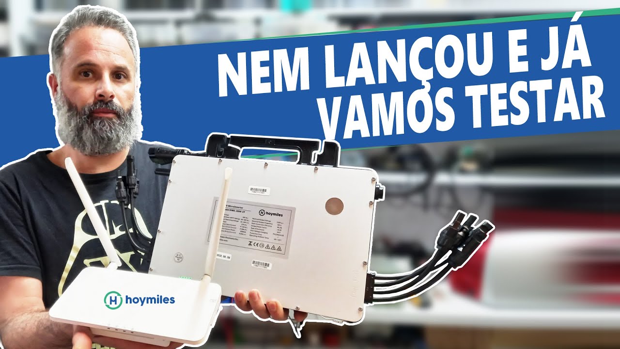 Vamos TESTAR Microinversor HOYMILES HMS-2000-4T 4 MPPT 2000Watts + DTU ProS
