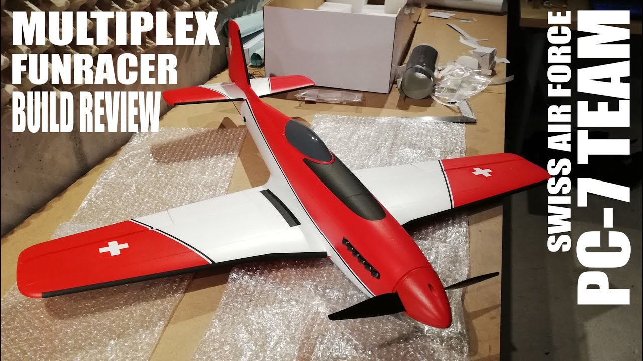 MULTIPLEX FUNRACER BUILD REVIEW | SWISS AIR FORCE PC-7 TEAM DESIGN