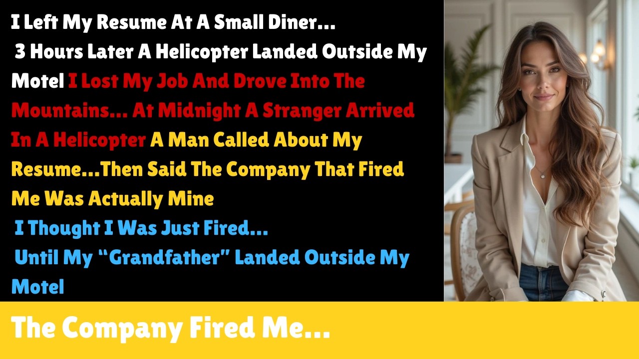 I Left My Resume At A Diner… 3 Hours Later A Helicopter Landed Outside My Motel