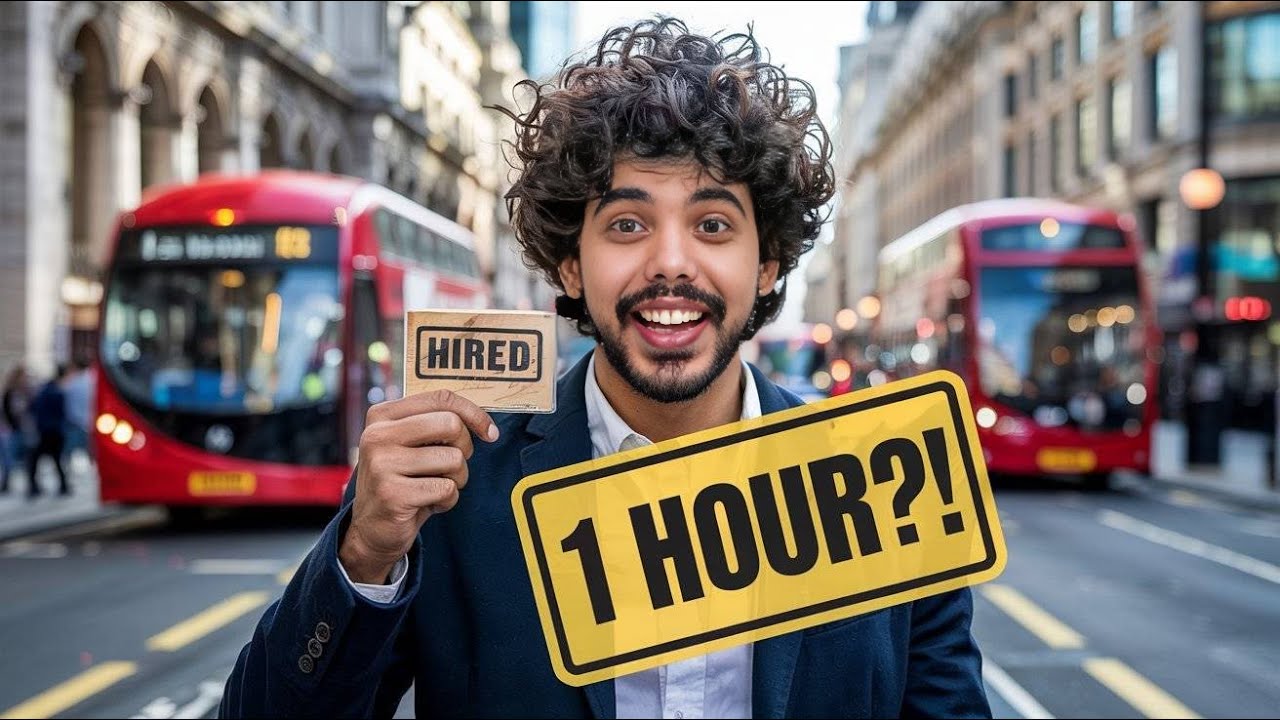 How I Got a Job in London 🇬🇧 in 60 Minutes ⏰ (Live Challenge) 🤯